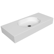 Arki 900mm Matte White Rectangular Solid Surface Basin